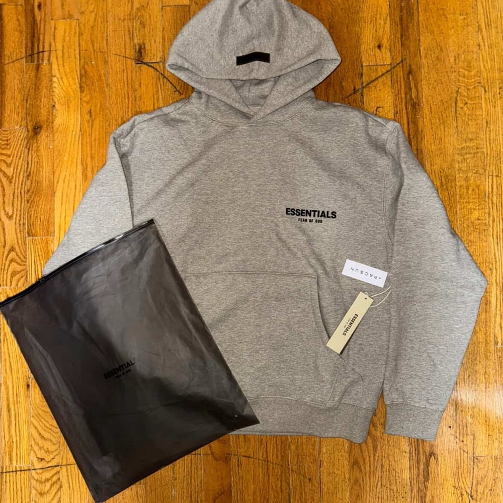 Fear of God Essentials Heather Gray Hoodie